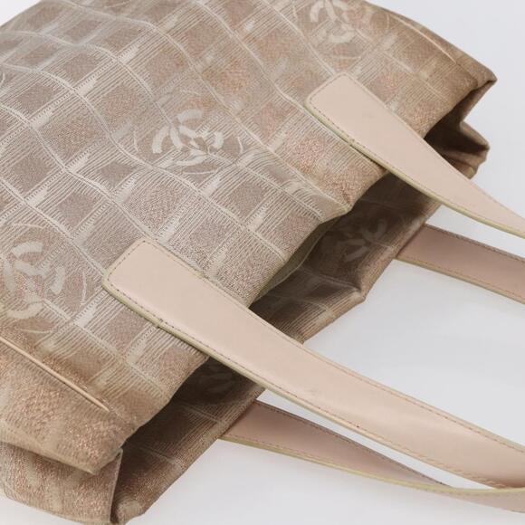 CHANEL New Travel Line Tote Bag Nylon Pink CC Auth BA7298 - Picture 6 of 16